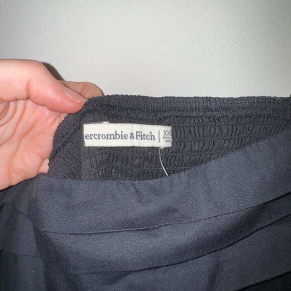 Abercrombie Black Puff Sleeve Dress - Picture 7 of 8